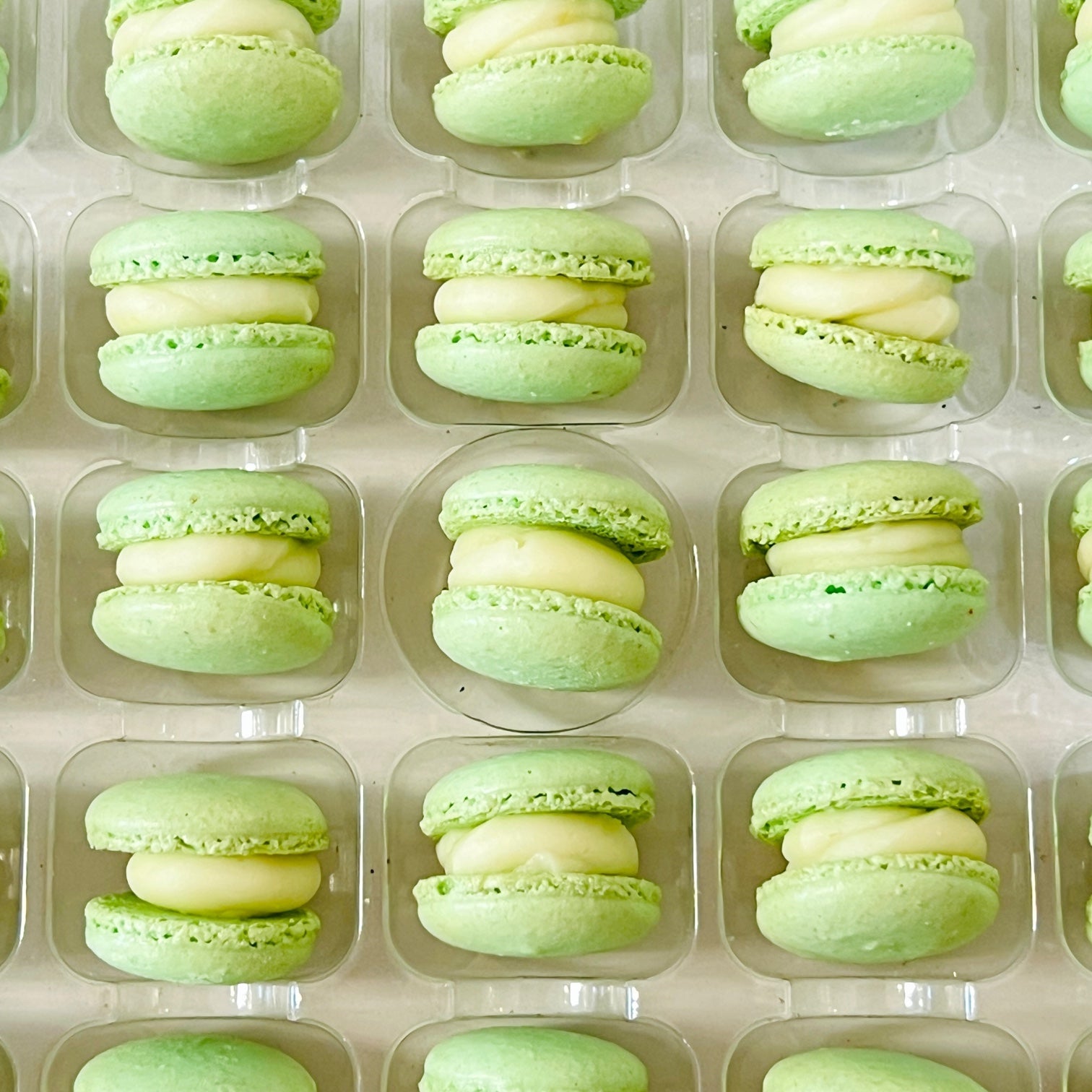 Apple (Light Green) Mini Macarons - Perfect for Decorating Cupcakes, Cakes, Ice Cream, and More! (Copy) - Macaron Centrale16 Pack