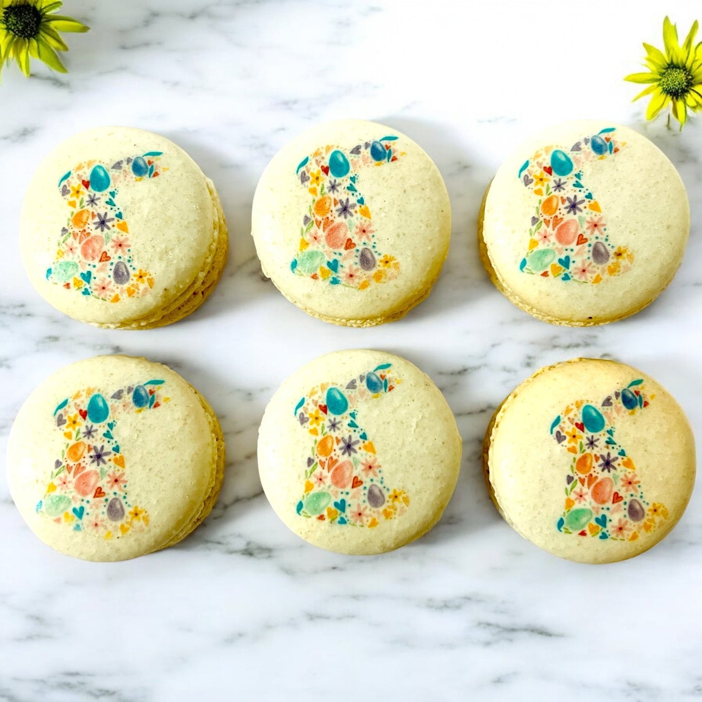 Blooming Bunny Macarons – A Touch of Spring Elegance - Macaron CentraleEasterStandard6 Pack