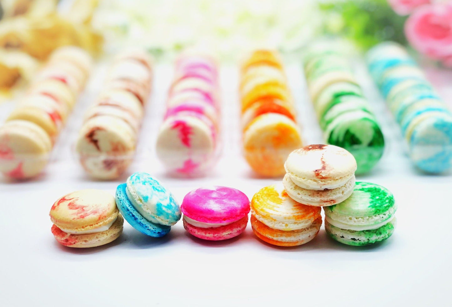 Cheesecake Macaron Set | 48 Pack Assorted Macarons - Macaron Centrale48 Pack