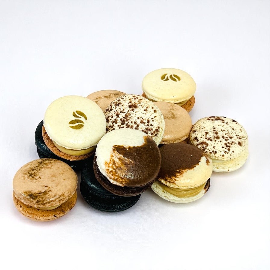 Coffee Lover French Macarons Assortment - Macaron Centrale25 Pack