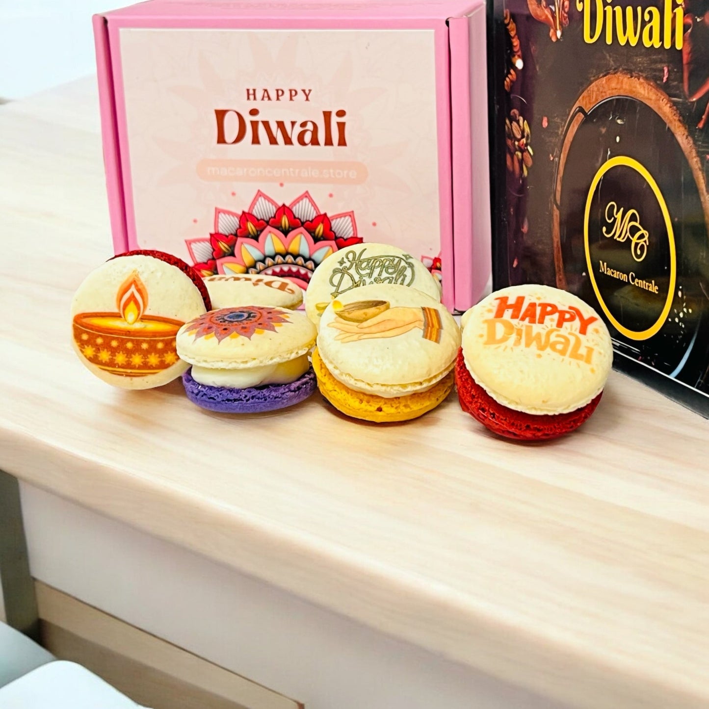 Diwali Celebration Macarons | Available in 6, 12 & 24 Pack | A Perfect Gift for Diwali Celebrations - Macaron CentraleDiwali6 pack