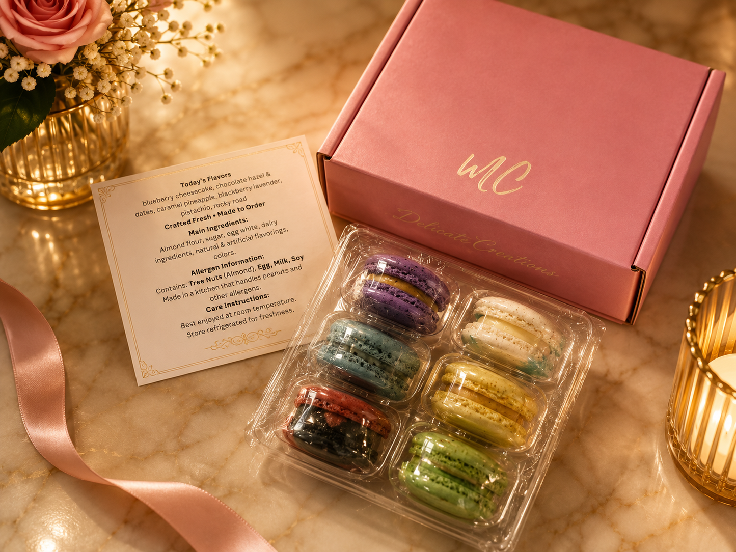 Customized Event Macaron Gift Box – 6 Pack