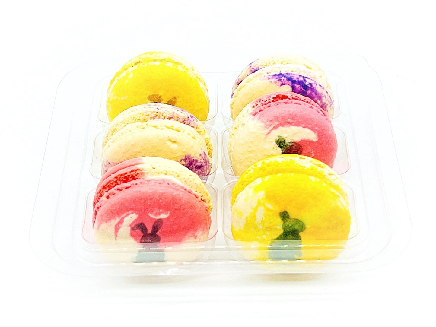 French Macaron Pastel Bunny Set | Available in 6, 12 & 24 pack - Macaron Centrale6 Pack