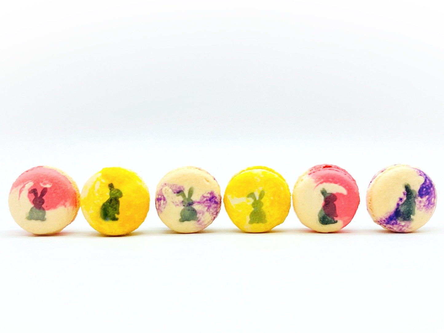 French Macaron Pastel Bunny Set | Available in 6, 12 & 24 pack - Macaron Centrale6 Pack