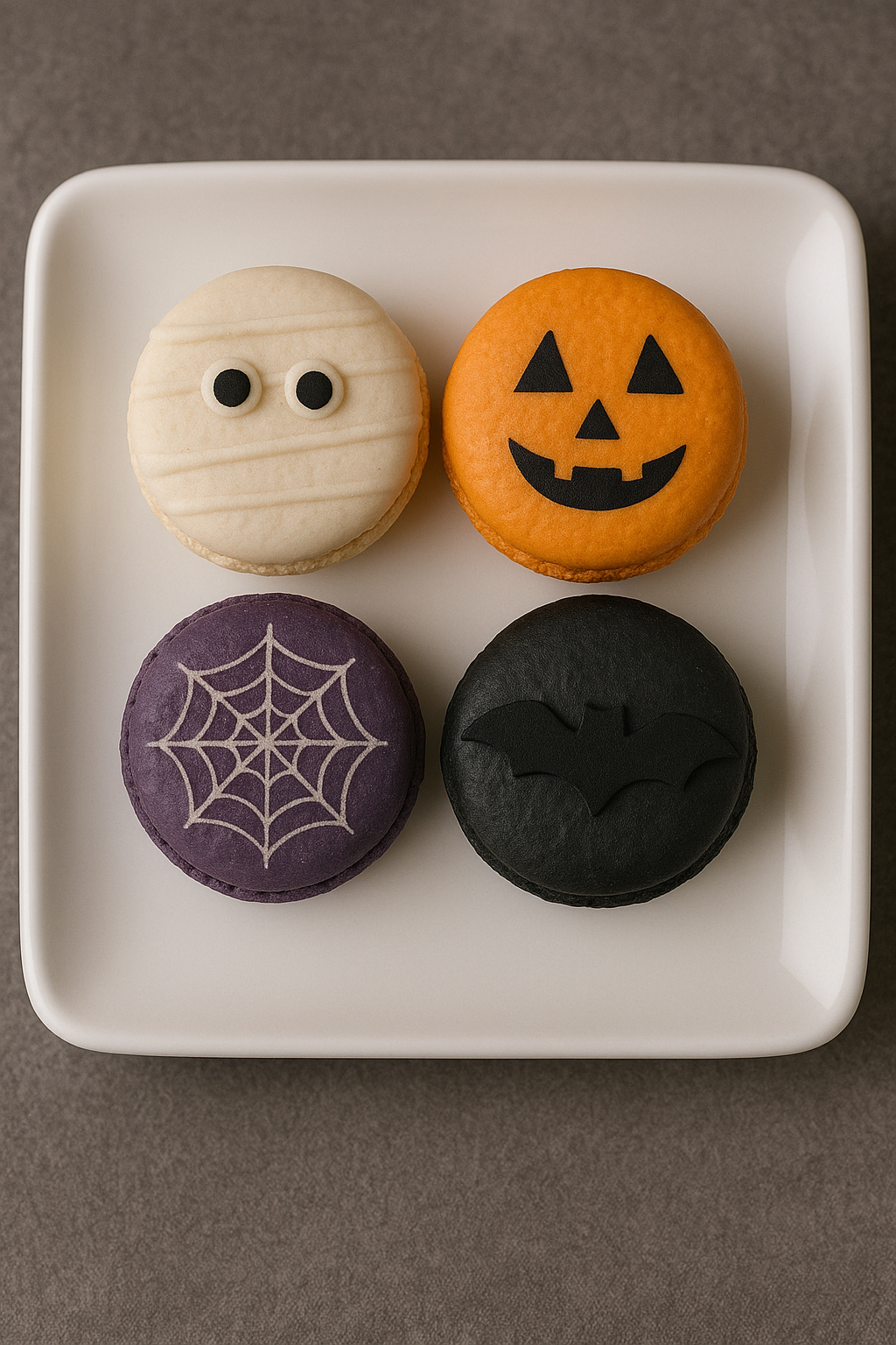 Ultimate Ghostly Delights Macaron Tower – Darkly Enchanted! - Macaron Tower Included