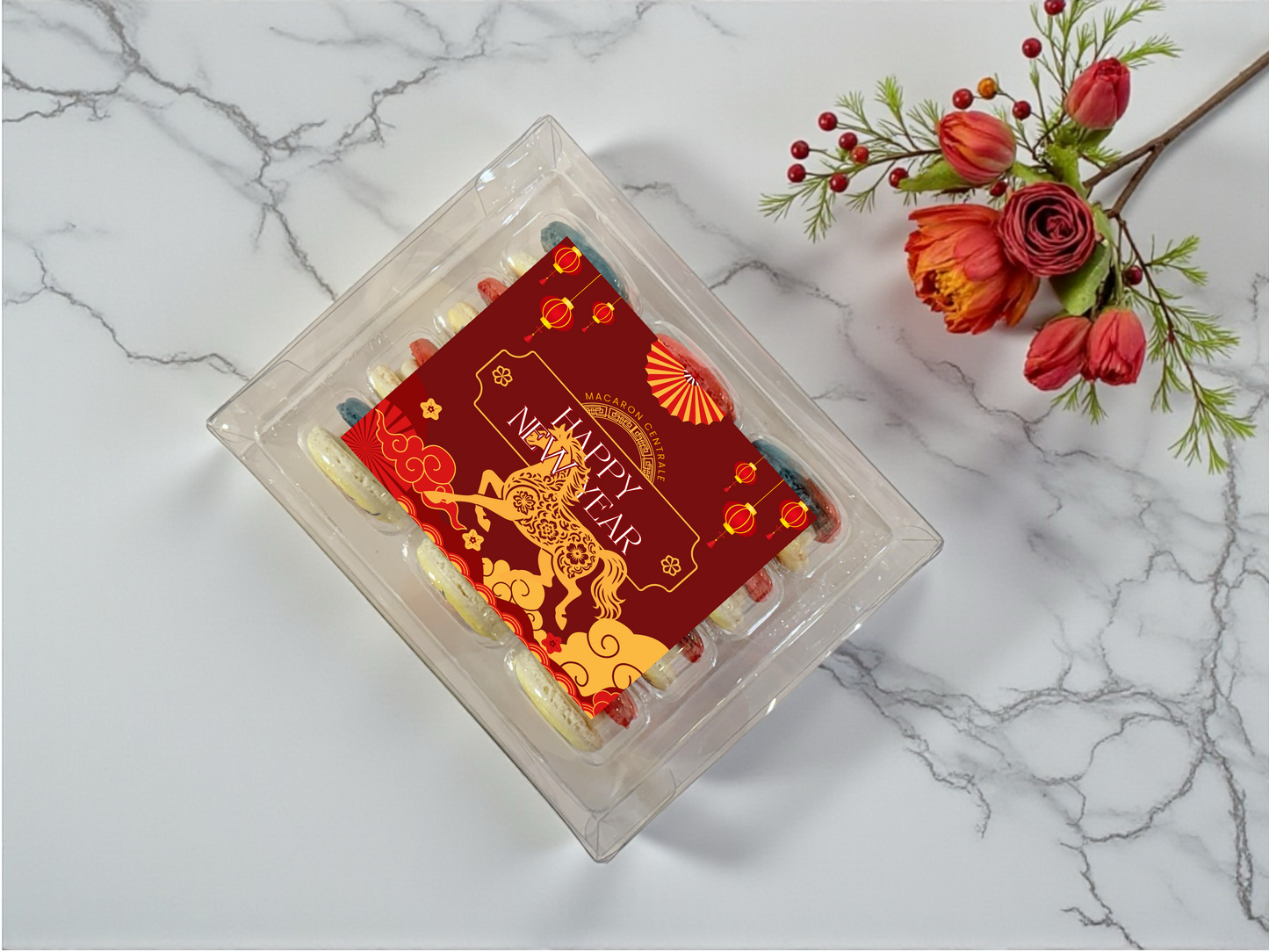 Chinese New Year Macaron Gift Set - 6 or 12 Pack (Customizable)