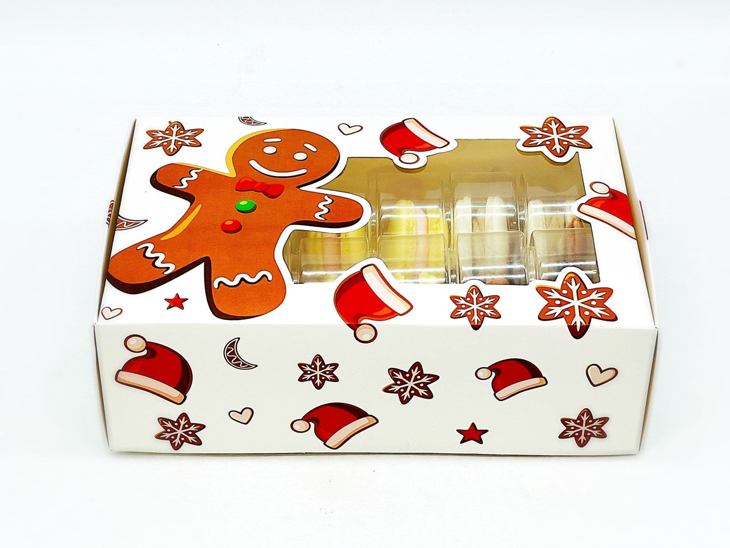 Holiday Gift Box Surprise Me! 12 Pack Vegan French Macarons Set | Dairy Free | 12 Different Flavors of Fun! - Macaron Centrale