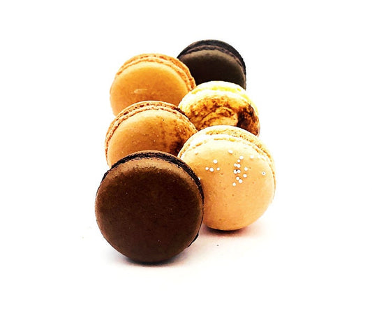 24 Pack Assorted Macaron, The Marron Set | Great For Any Party, Celebration.
