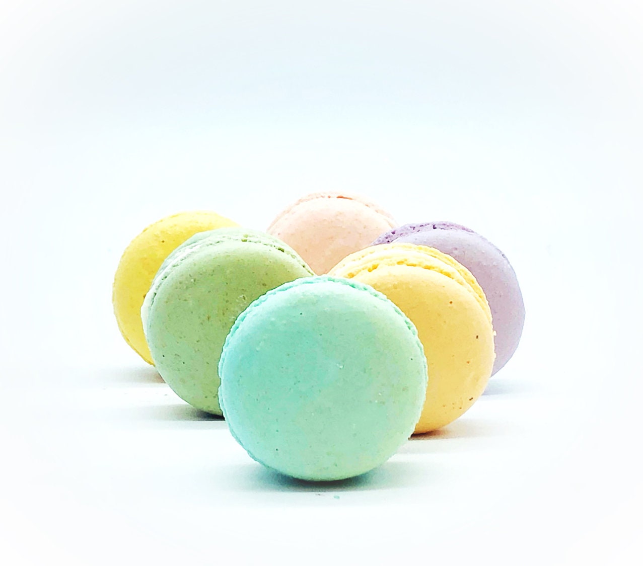 24 Pack Assorted Macaron, The Pastel Set | Great For Any Party, Celebration.