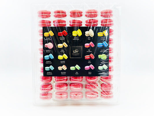 50 Pack Strawberry French Macaron Value Pack