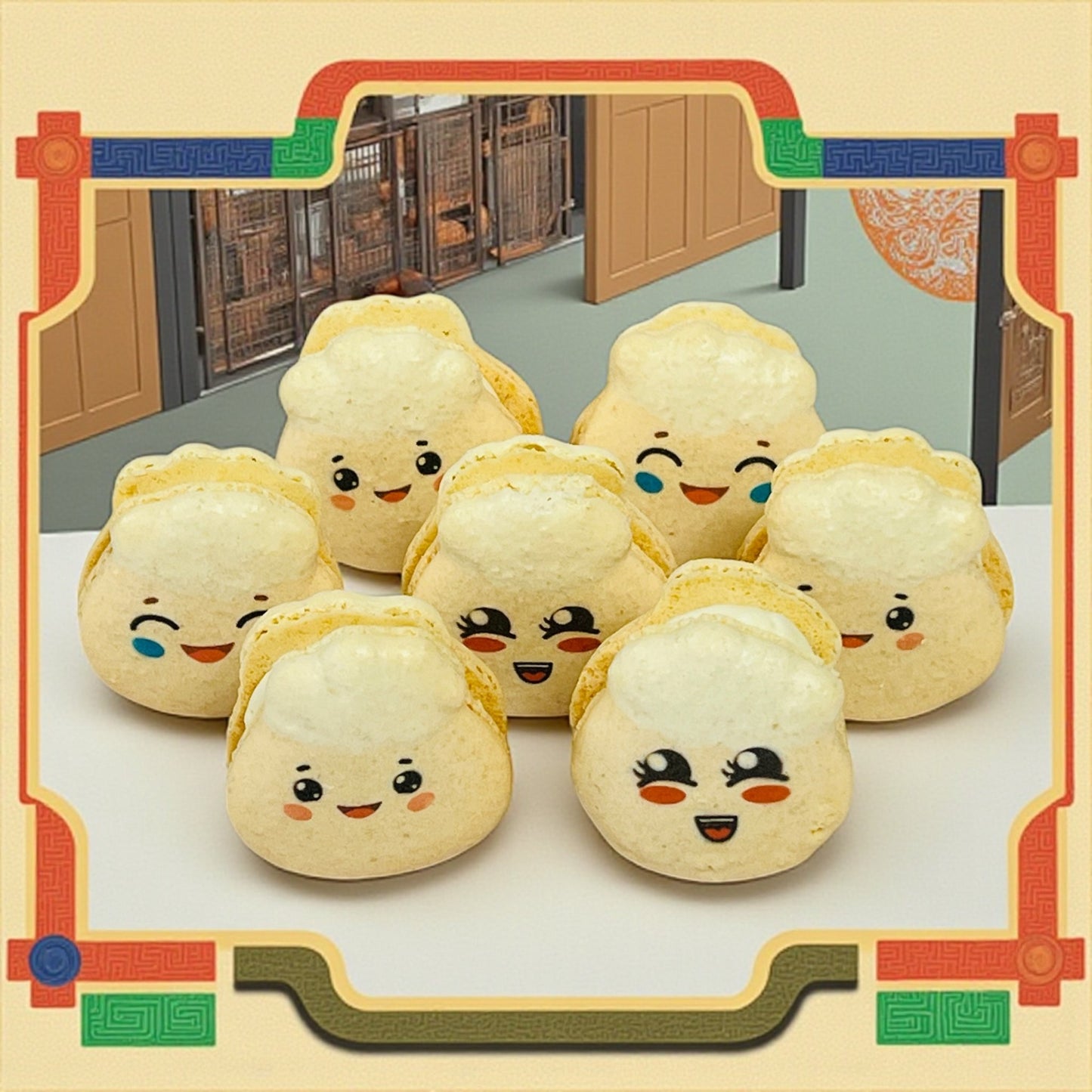 Little Dumpling Delights French Macarons - Macaron CentraleClassic12 Pack