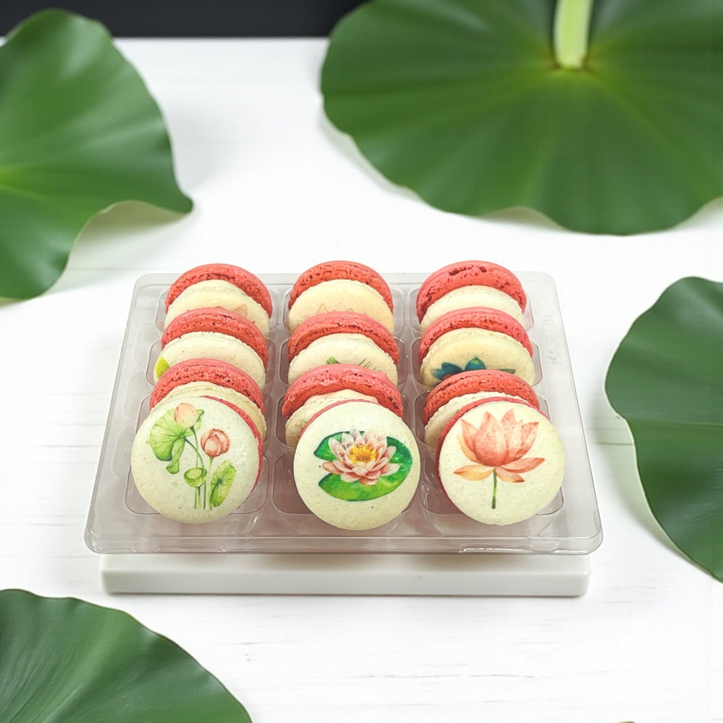 Lotus Bloom French Macaron Set - Macaron CentraleMid Autumn6 Pack