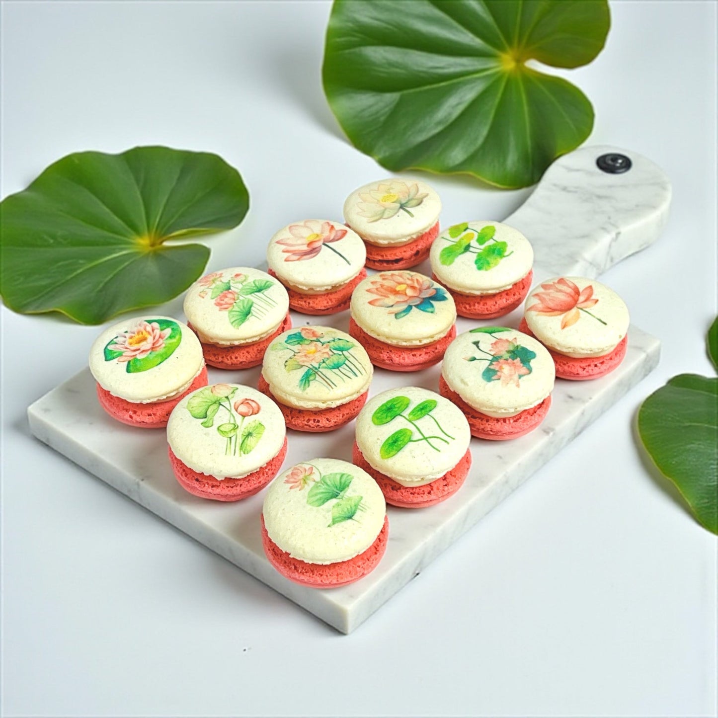 Lotus Bloom French Macaron Set - Macaron CentraleMid Autumn6 Pack