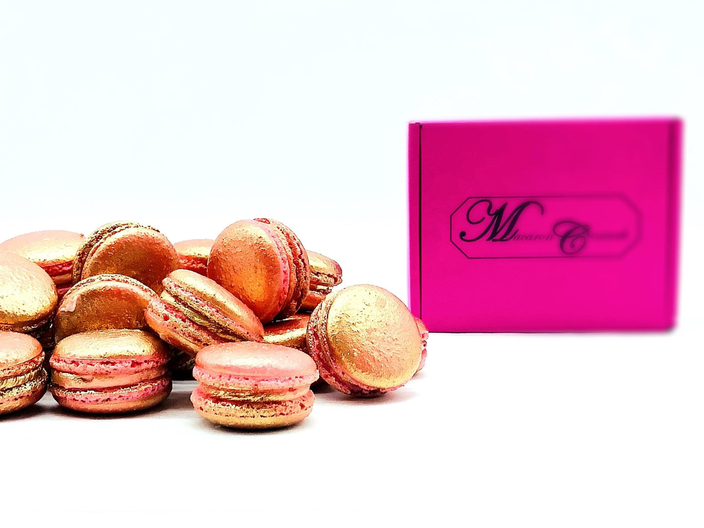 Luxe Mac | Rose Gold Macarons | Ideal for celebratory events. - Macaron Centrale6 Pack