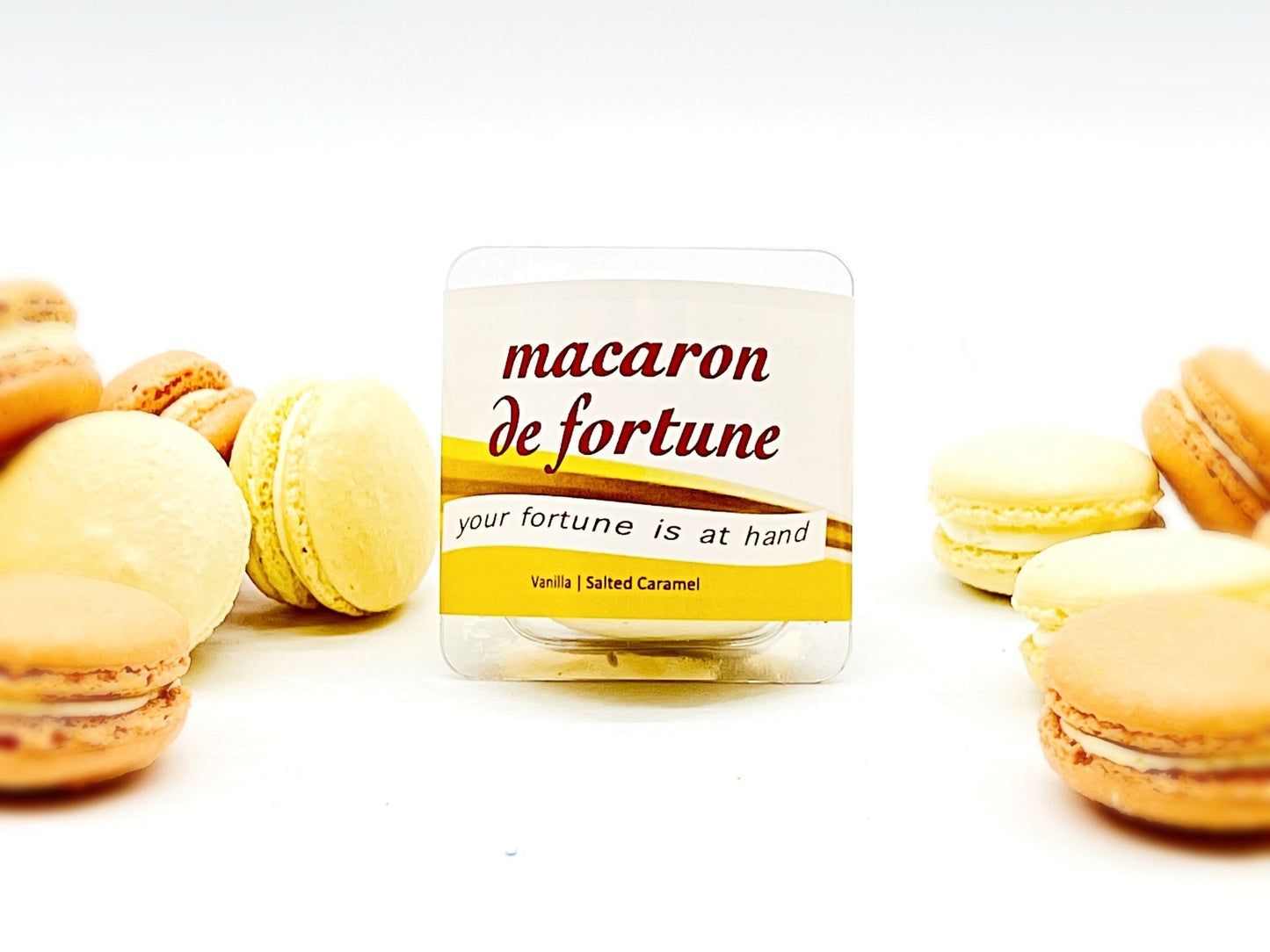 Macaron de Fortune | Fortune (French) Cookies | Vanilla & Salted Caramel - Macaron Centrale2 Set