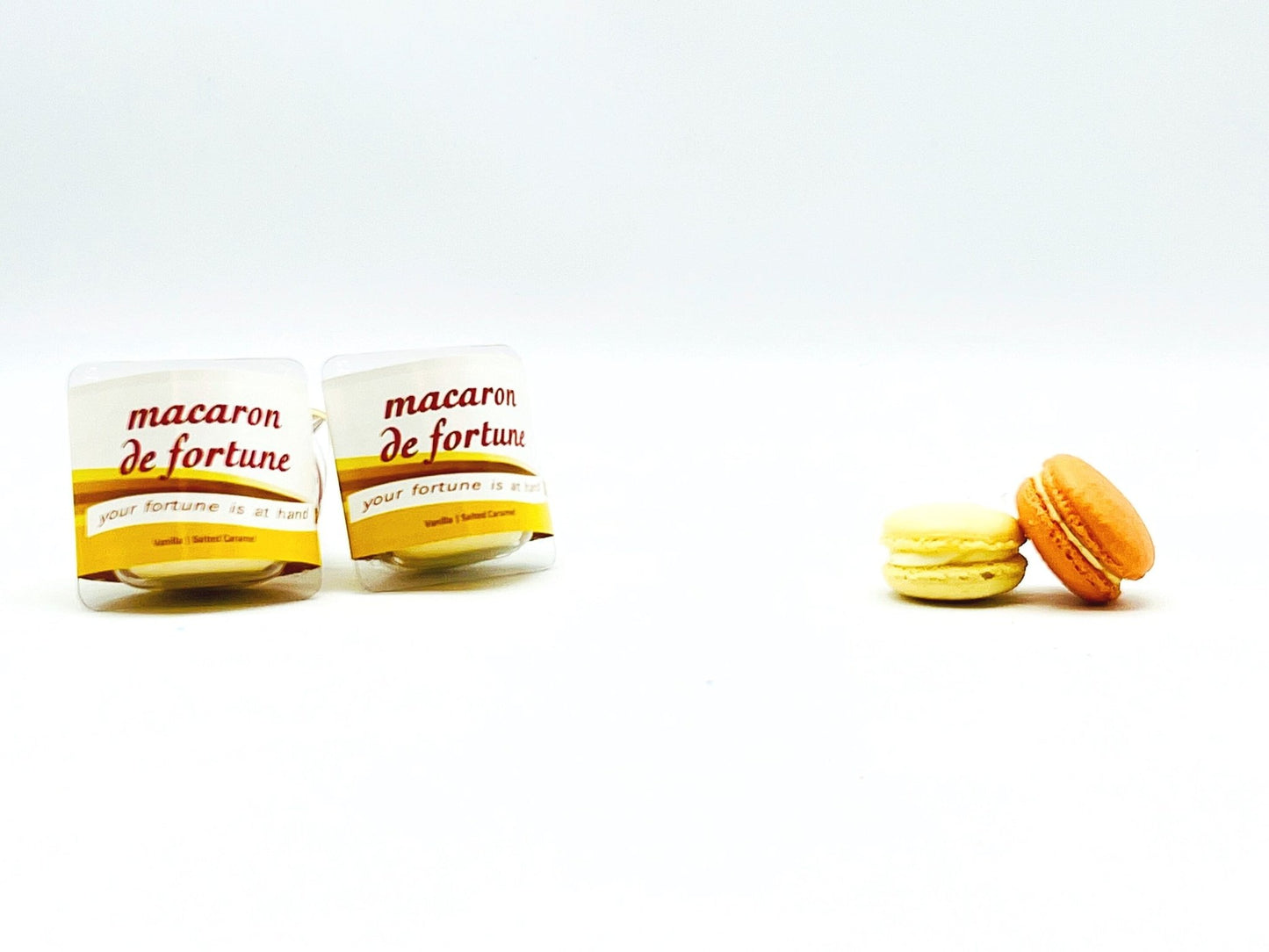 Macaron de Fortune | Fortune (French) Cookies | Vanilla & Salted Caramel - Macaron Centrale2 Set