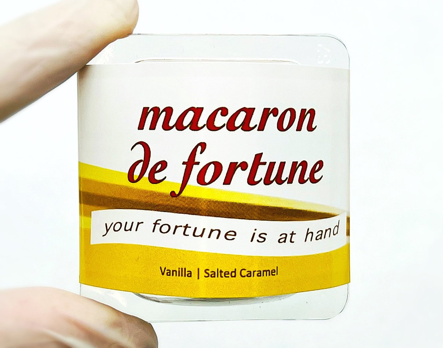 Macaron de Fortune | Fortune (French) Cookies | Vanilla & Salted Caramel - Macaron Centrale2 Set