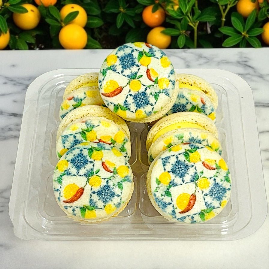 Mediterranean Heat Macarons – Lemon & Chili Purée - Macaron Centrale6 Pack