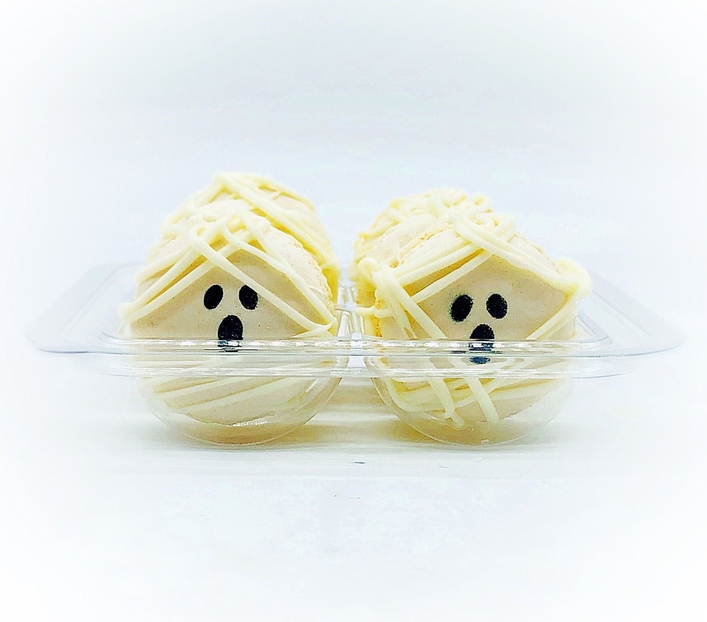 Mummy French Macarons (White) | Available in 6, 12 or 24 Pack - Macaron Centrale6 Pack