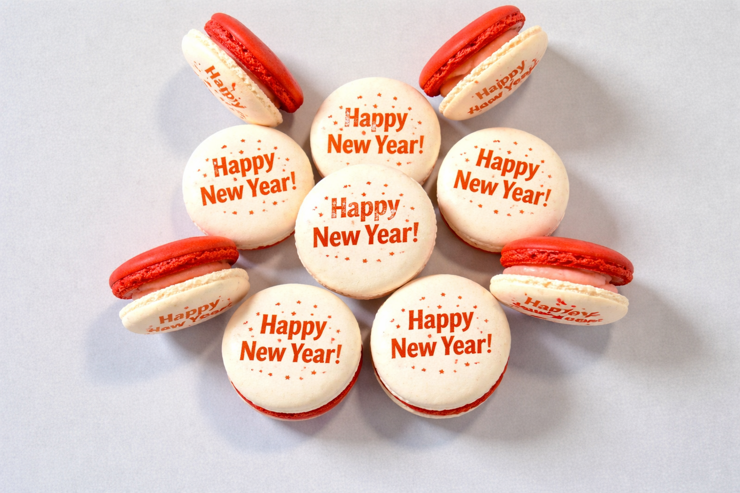 π Happy New Year French Macarons
