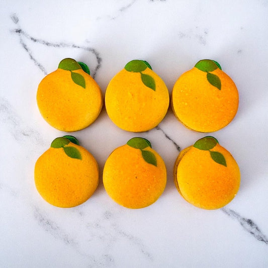 Orange - Shaped French Macarons – A Delightful Citrus Touch - Macaron CentraleClassic12 Pack