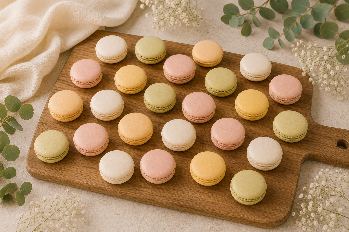 Pastel Macaron Tower for Weddings | French Macaron Dessert Display | Wedding Centerpiece | Bridal Shower Dessert Table