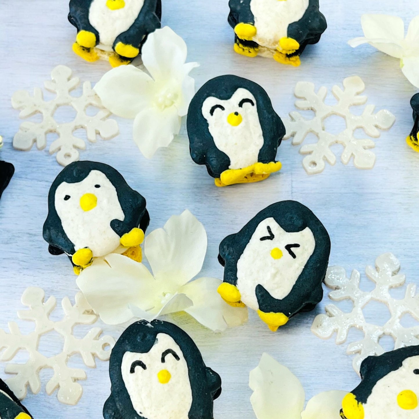 Penguin French Macarons | Customizable Flavors - Macaron Centrale12 Pack