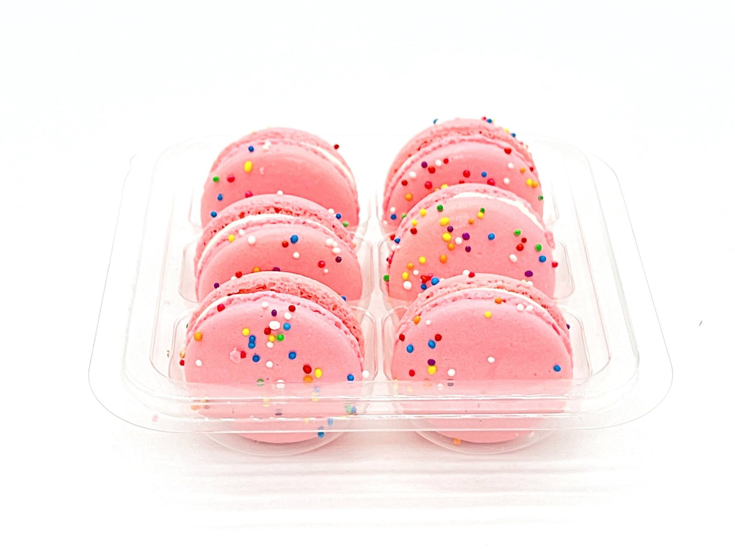 Pink Birthday (Açaí) French Macaron | Available in 6, 12 & 24 - Macaron Centrale6 Pack