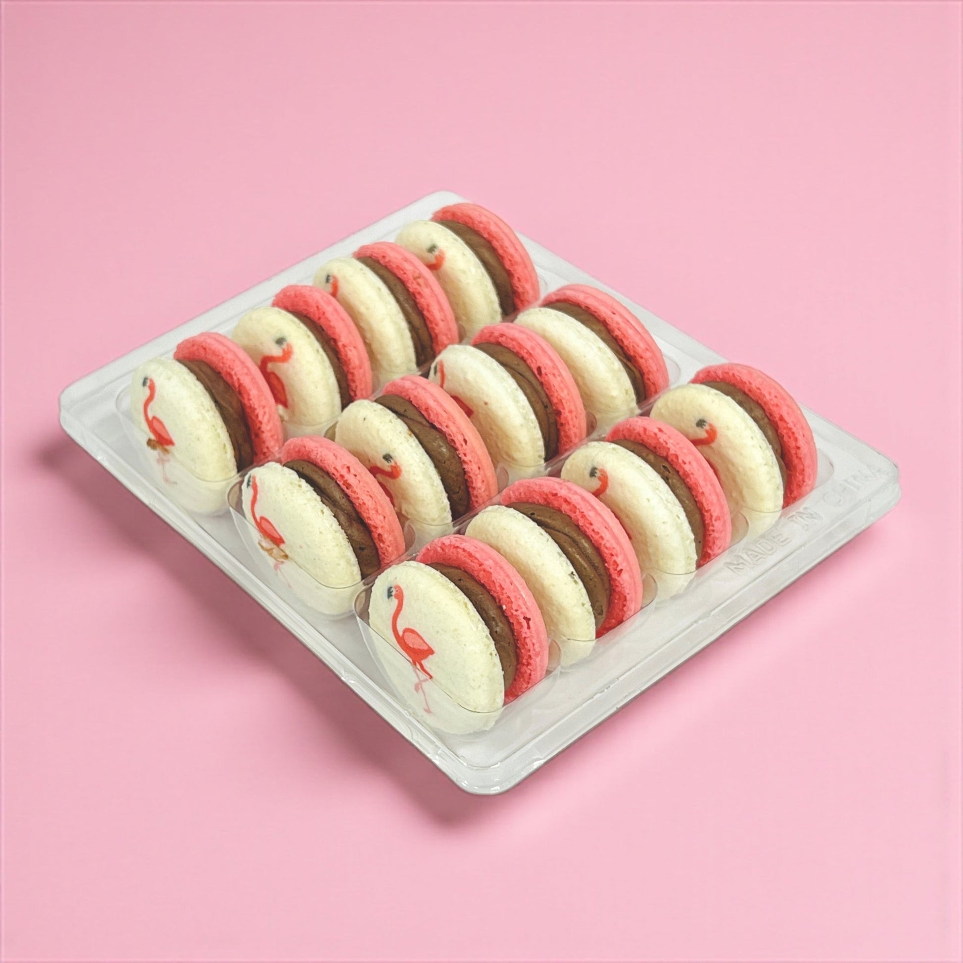 Raspberry Flamingo Cocoa - Macaron Centrale6 Pack