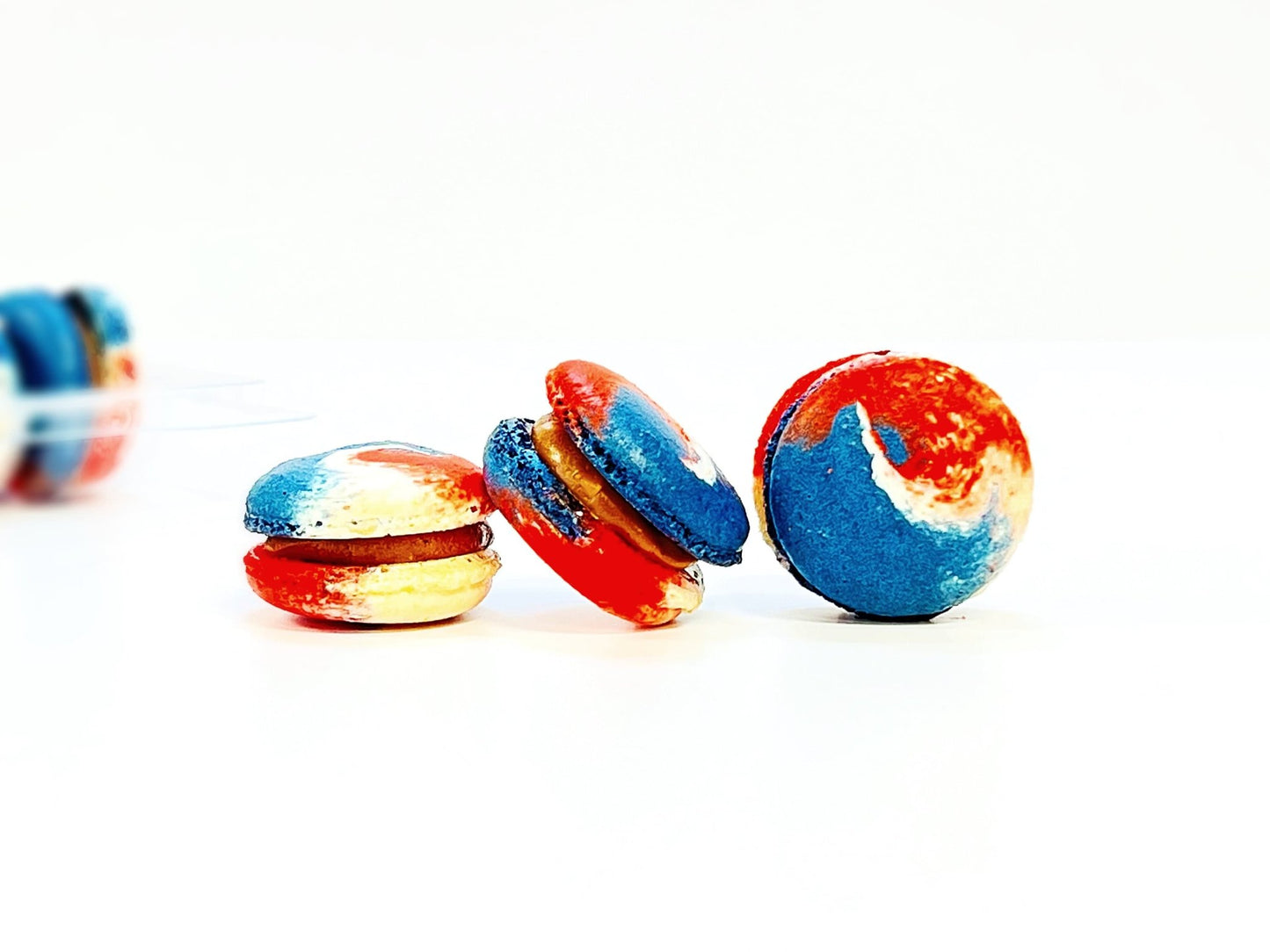 Rocky Road French Macarons | The Patriotic Cookies | Available in 6, 12 and 24 Pack - Macaron Centrale6 Pack