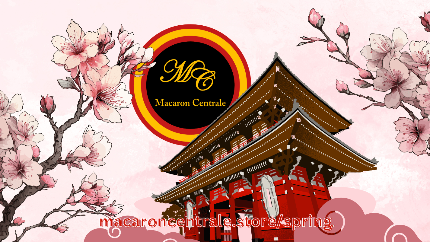 Sakura Bloom Vegan French Macaron Set - Macaron Centrale4 Pack