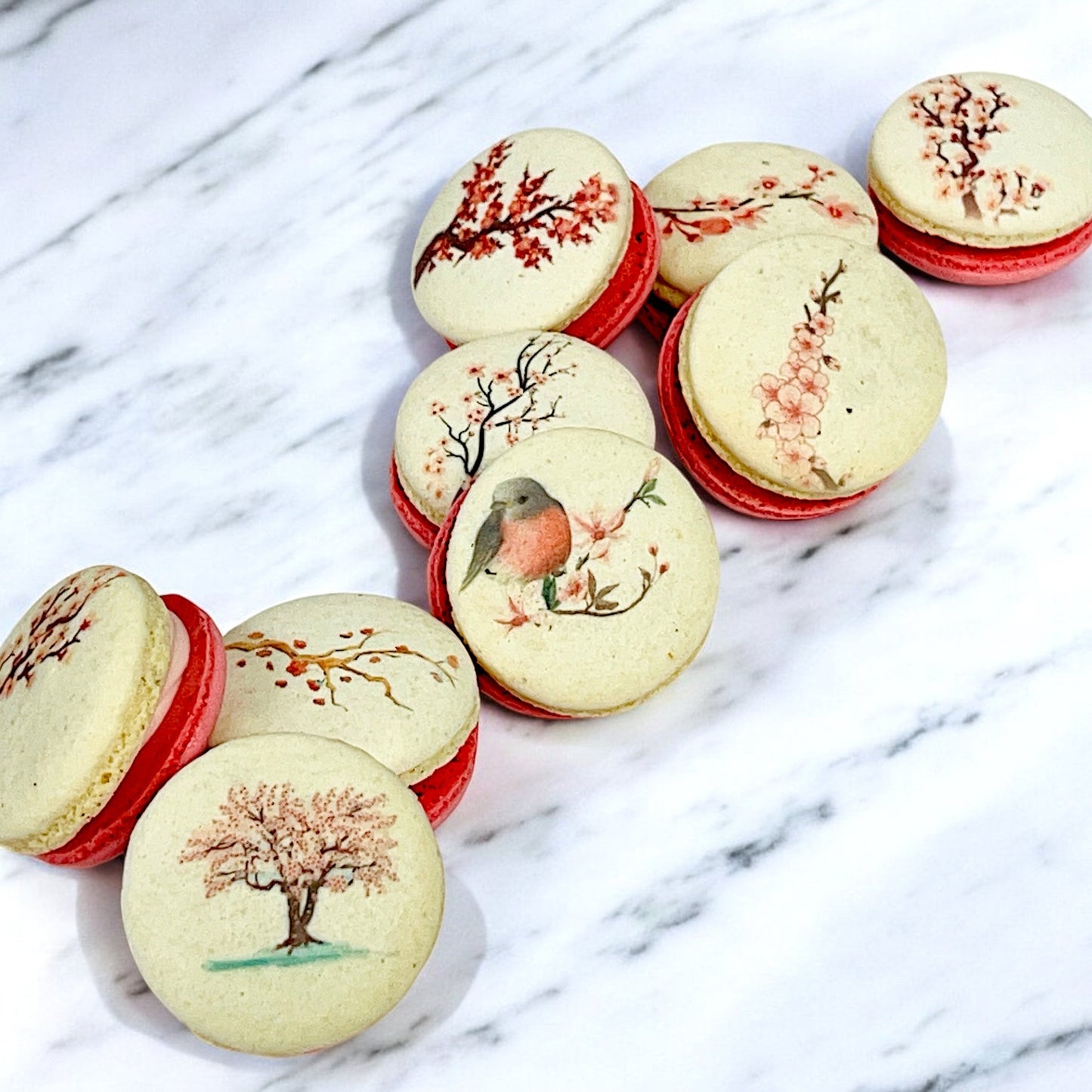 Sakura Bloom Vegan French Macaron Set - Macaron Centrale4 Pack