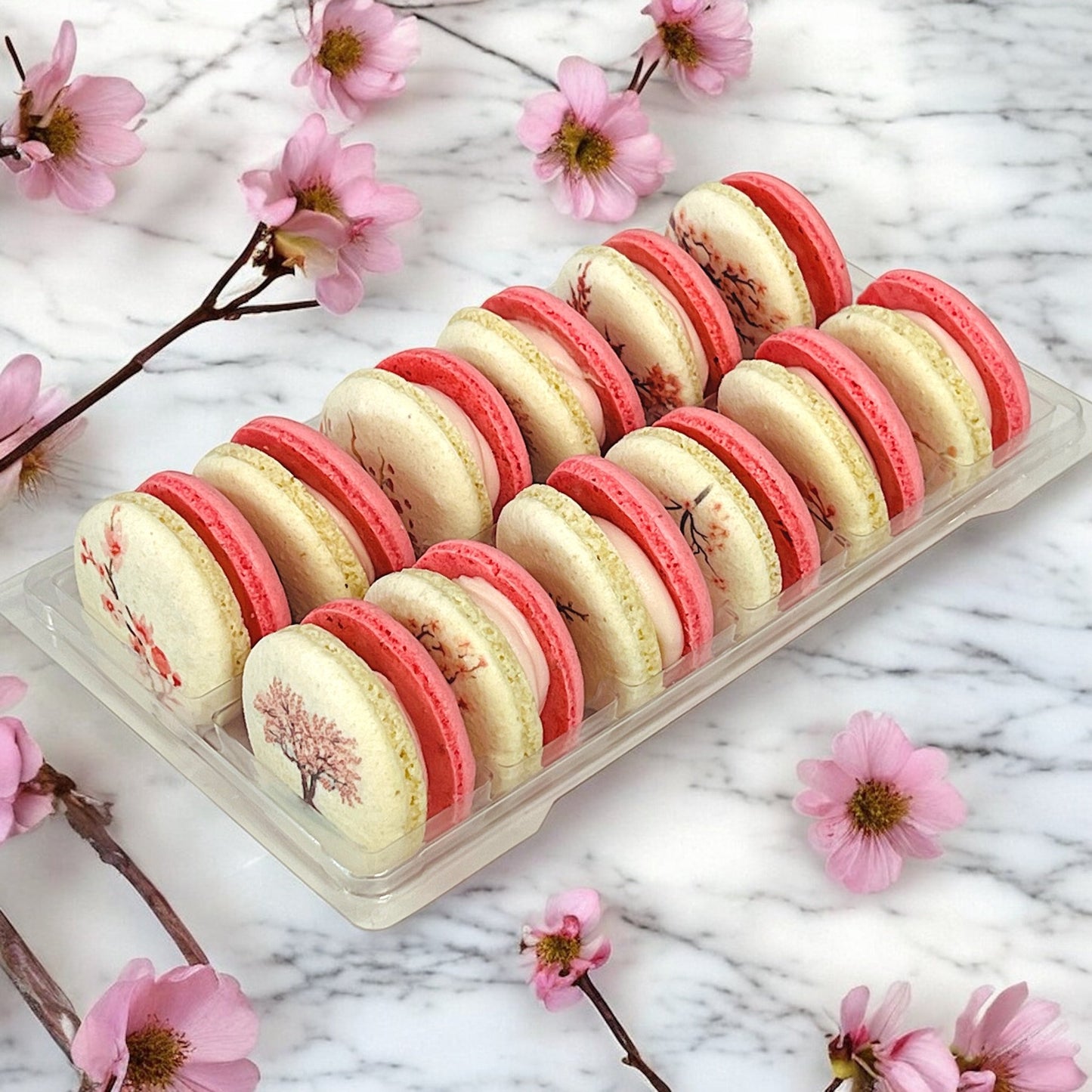 Sakura Bloom Vegan French Macaron Set - Macaron Centrale4 Pack