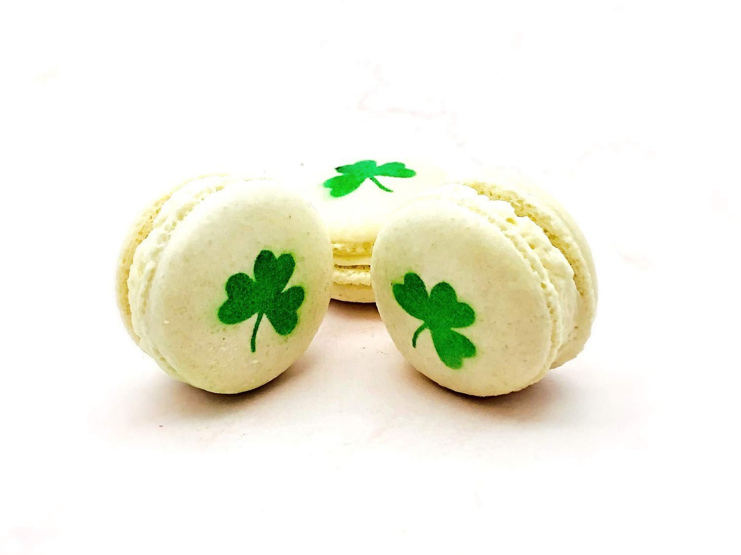 Shamrock French Vanilla Macaron Set | 6 Pack, perfect for upcoming St. Patrick's Day Celebration - Macaron Centrale