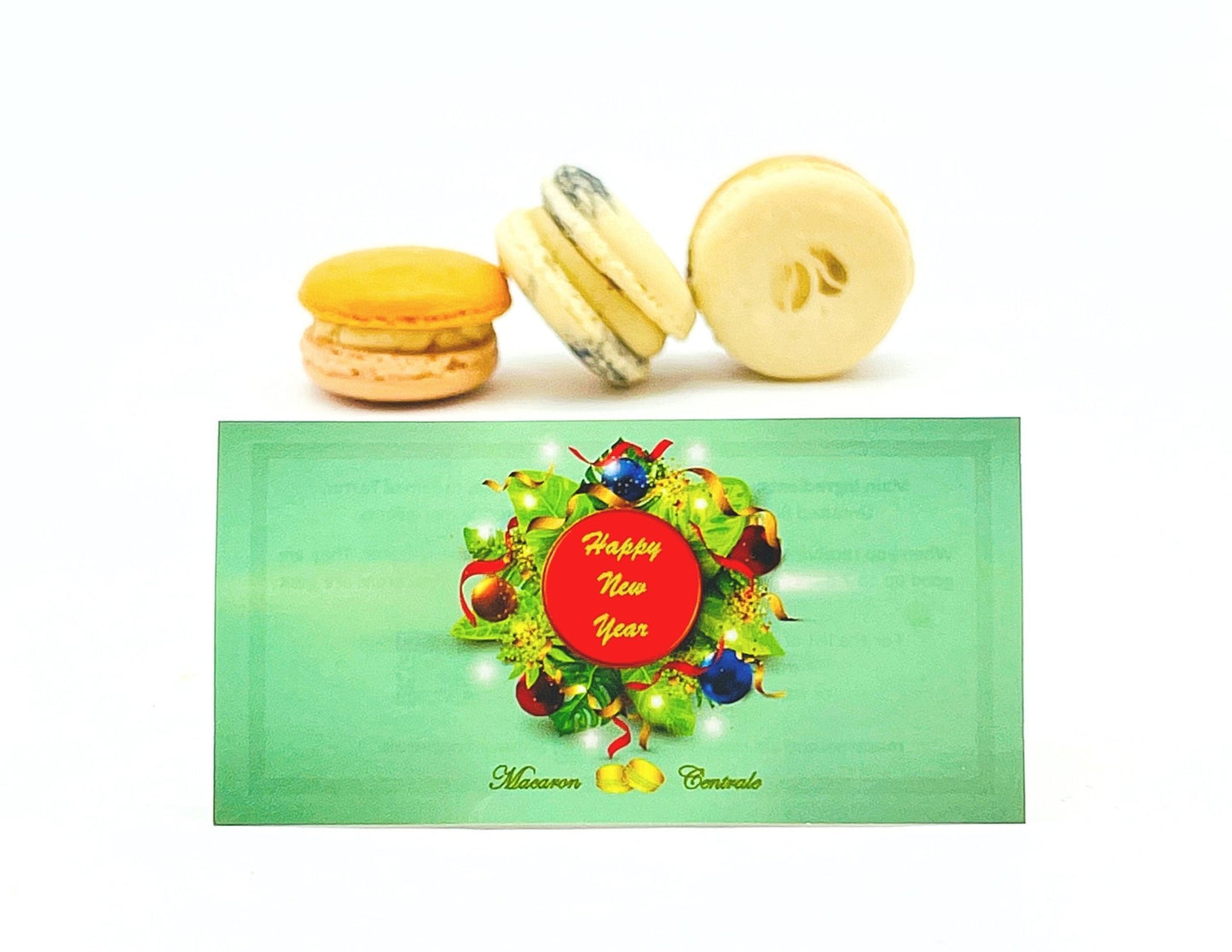 Special Holiday French Macaron Collection | 6 Pack Latte Set | Happy New Year - Macaron Centrale