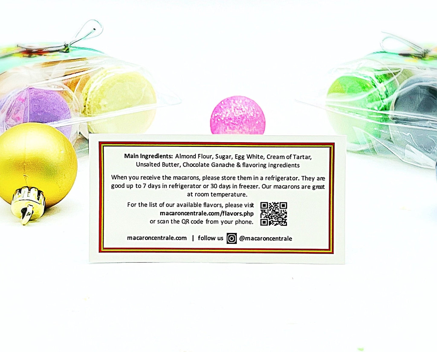 Special Holiday French Macaron Collection | 6 Pack | Surprise Me! | Happy New Year - Macaron Centrale