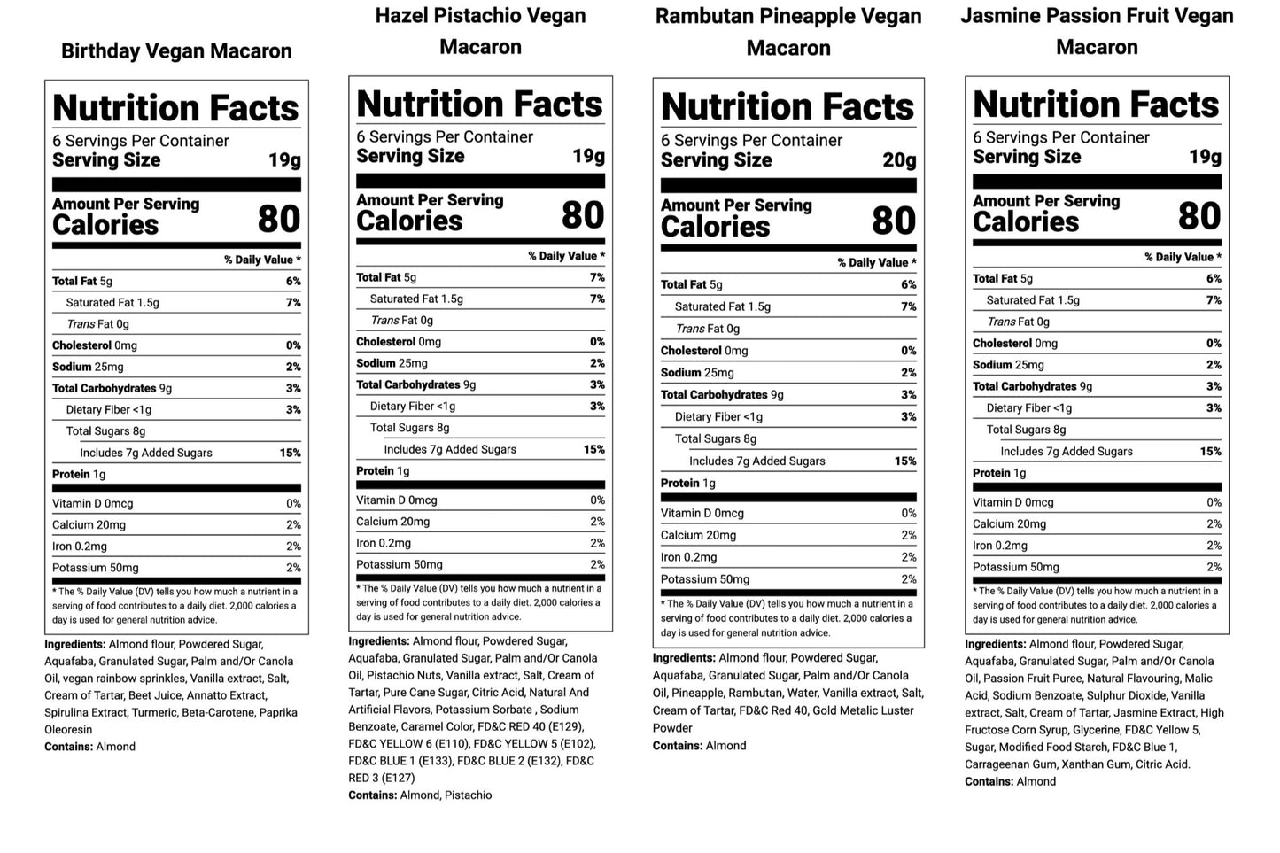 Specialty Vegan Macaron Assortment - Macaron Centrale24 pack