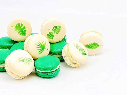 The Green Leaves French Macarons | Available in 6 , 12 & 24 Pack - Macaron Centrale6 Pack