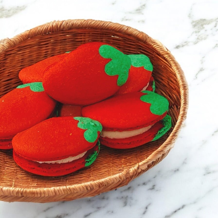 The Ultimate Firecracker Dessert Tower – Sweet & Spicy! - Macaron Tower Included - Macaron CentraleSpricy Lemon | Peach Habanero | Strawberry Rhubarb Chili3 Tiers