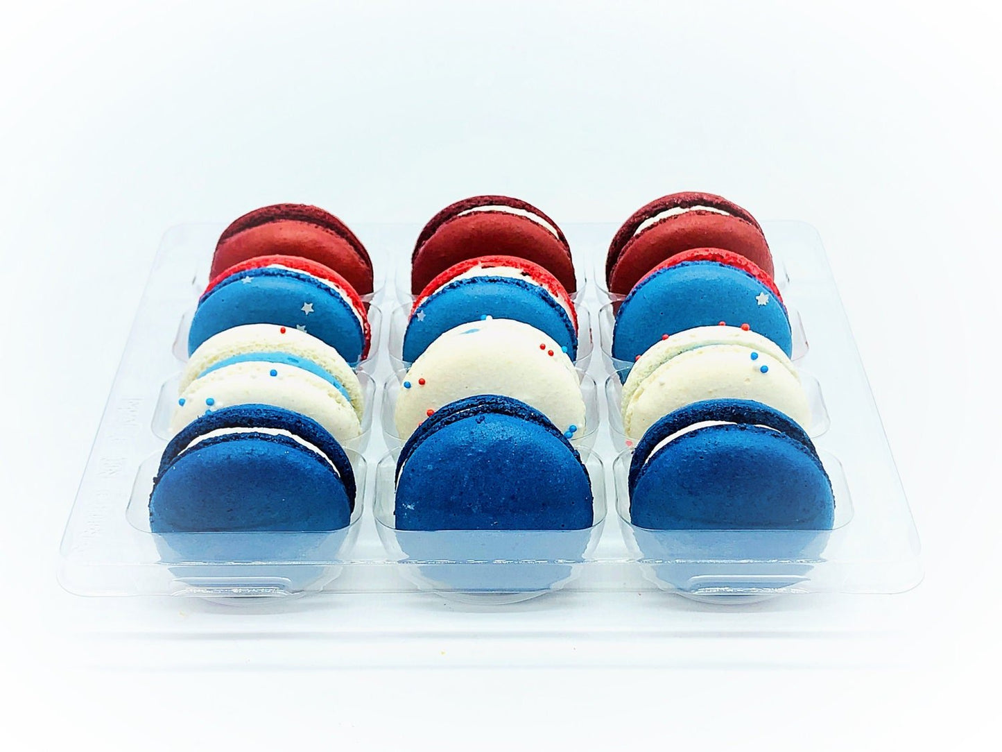 United States of Macarons | USA Collection Pack French Macarons | Available in 12 & 24 Pack - Macaron Centrale12 Pack