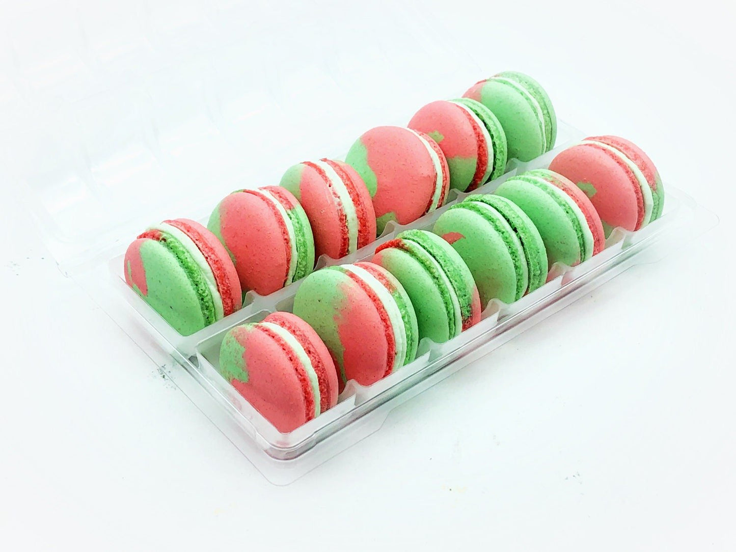 Watermelon Honeydew Vegan Macarons - Macaron Centrale4 Pack