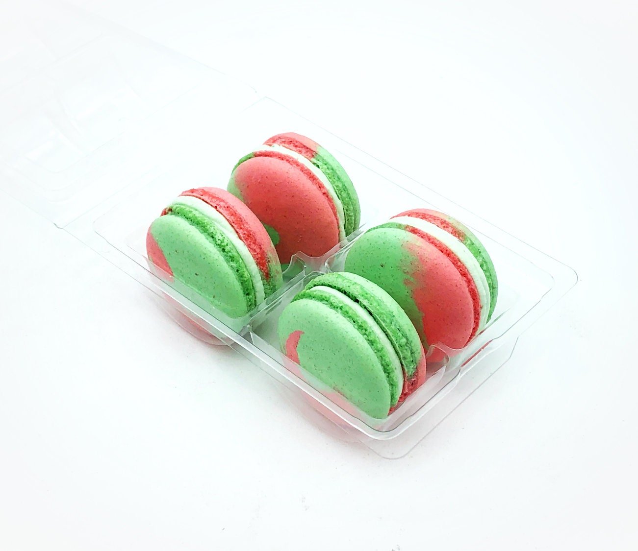 Watermelon Honeydew Vegan Macarons - Macaron Centrale4 Pack
