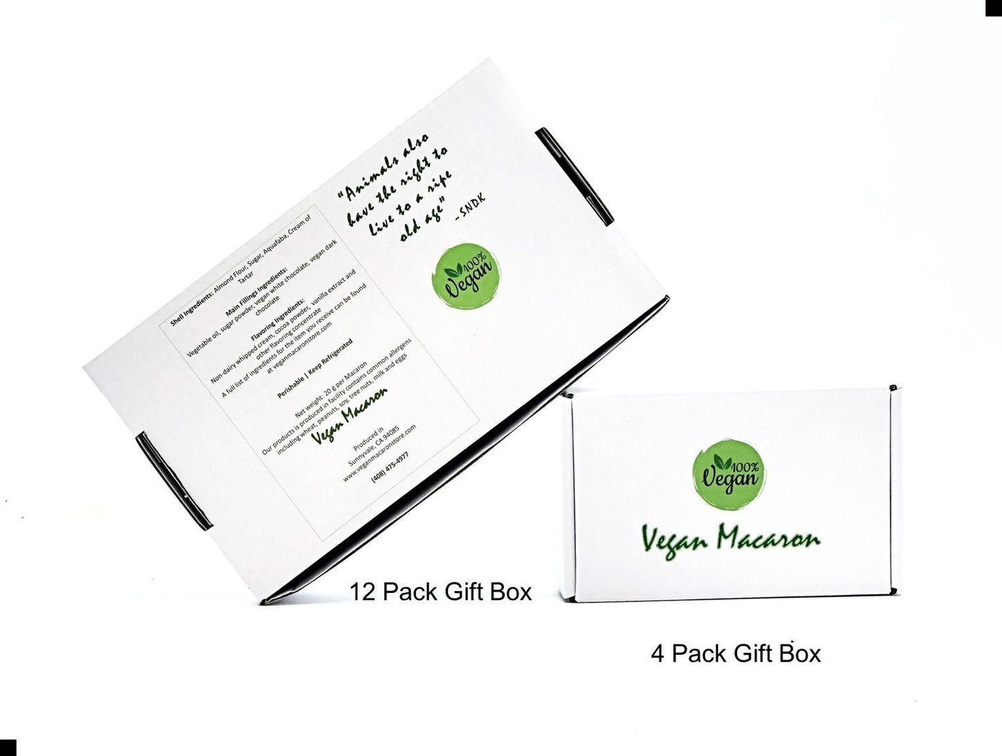 Watermelon Honeydew Vegan Macarons - Macaron Centrale4 Pack