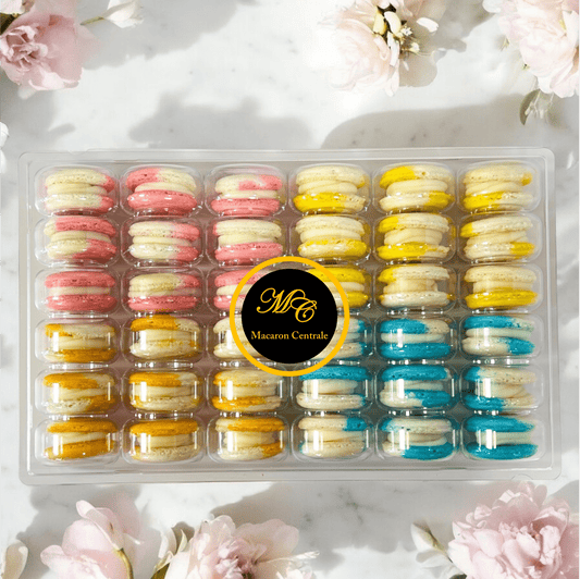 White Chocolate Garden Vibe Vibe: A Flavorful Quartet of French Macarons in One Set | 36 Pack - Macaron Centrale
