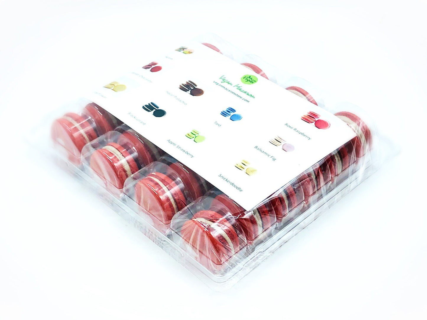 Wholesale Chocolate Red Velvet Vegan Macarons |Available in 24 & 48 Pack | A great addition for your bakery establishment or your next party - Macaron Centrale24 Pack
