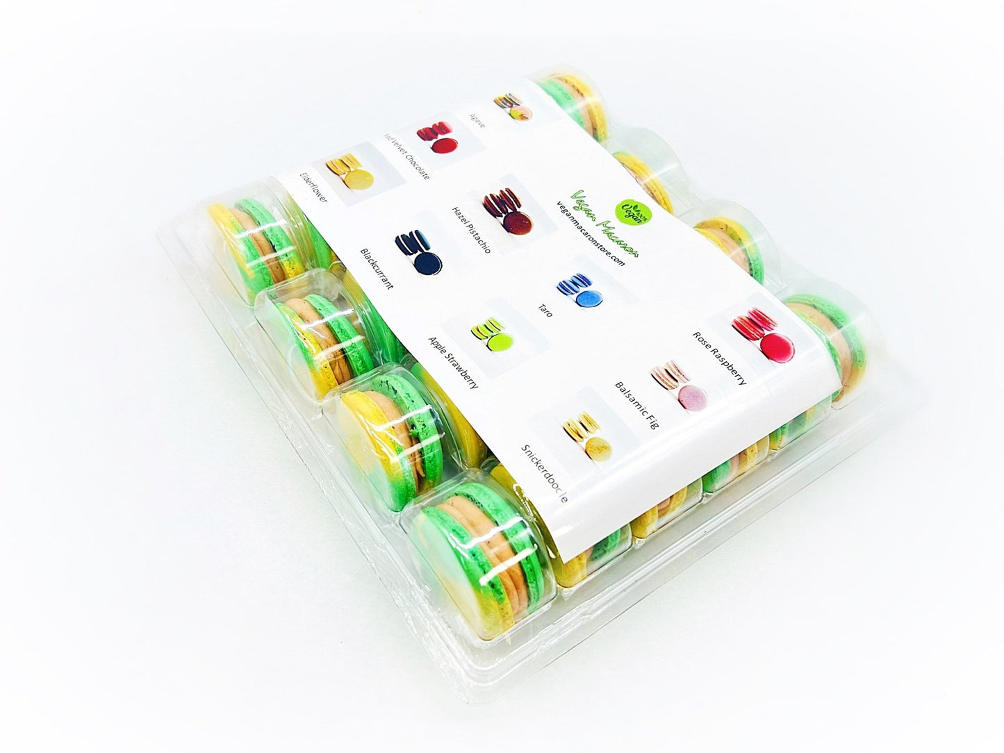 Wholesale Pineapple Nutmeg Vegan Macarons | Available in 24 & 48 Pack - Macaron Centrale24 Pack