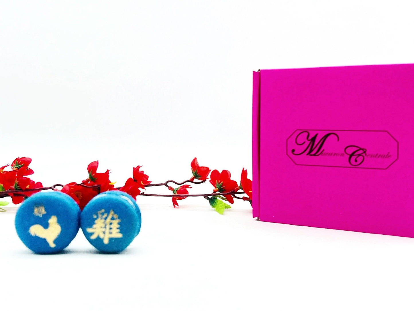 Year of The Rooster | Assorted French Macaron decorated with Gold Dust - Macaron CentraleVariety6 Pack