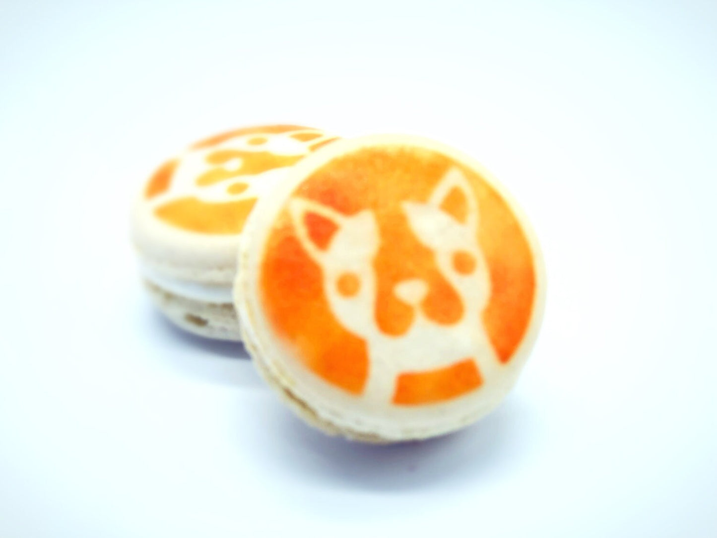 Novelty Macarons | Edible Spray Paint (Dog)