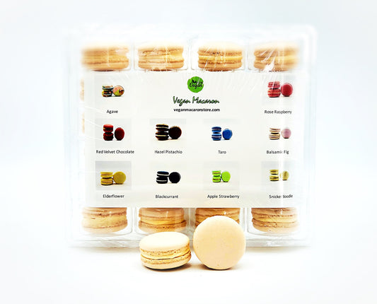 Wholesale Peach Vegan Macarons | Available in 24 & 48 Pack