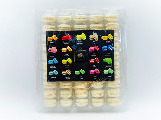50 Pack Vanilla  French Macaron Value Pack-Macaron Centrale
